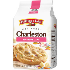 Charleston Birthday Cake Cookies, 8 Soft Baked Cookies, 8.6 oz. Bag