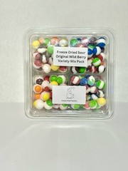 Freeze Dried Candy Assorted Sour Berry Rainbow Wild Berry Crunch 8oz Made Fresh