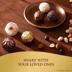 Collection Gourmet Gift Box, 24 Assorted Confections with Hazelnut, Dark Choc…
