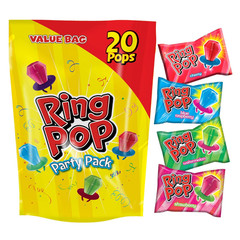 Ring Pop Lollipops – Bulk Candy Individually Wrapped Suckers Variety Party Pack-