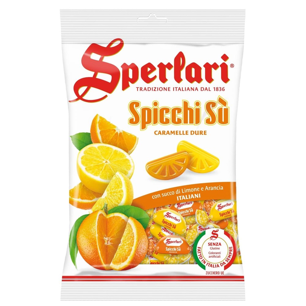 Hard Candy Orange & Lemon Wedges Individually Wrapped 500 gr 17.6 Ounce 1-Pack