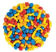 Bayside Candy Rascalz Hard Fruit Shaped Candy -Assorted Fruit Flavors and Colors