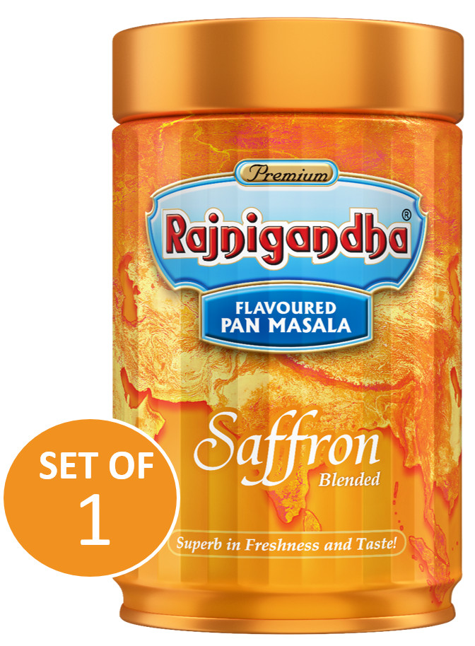 Rajnigandha Saffron Masala Premium Flavored Mouth Freshener 100g Pack of 1