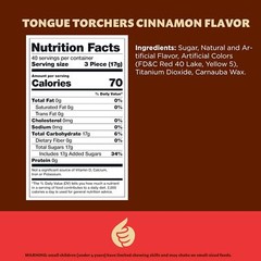 Tongue Torchers Hot Cinnamon Flavor Hard Candy, 1.5-Pound Bag (About 120 Pieces)