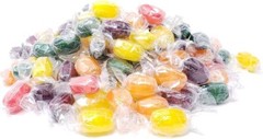 Assorted Fruit Flavored Barrels, Individually Wrapped Bulk Hard Candy (2 Pounds)