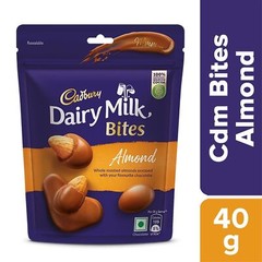 pack 4 Cadbury Dairy Milk Bites Almonds, 40 g pack of 4 piece free shipping