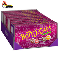 Bottle Caps, Fizzy Hard Candy, 5 Ounce Theater Candy Boxes (Pack of 10)