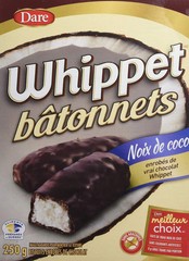 Dare, Whippet Sticks, Chocolate covered Coconut Sticks, 250g/8.8oz., 2ct