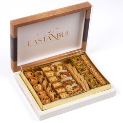 Eastanbul Premium Baklava Gift Box 1.1 lb Turkish Pistachio Cashew Pastry