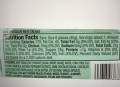 Trader Joe’s Dark Chocolate Mint Creams 10 oz
