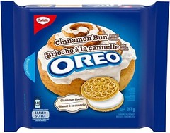 Oreo Cinnamon Bun Sandwich Cookies 261g (PACKS 2) FREE SHIPPING