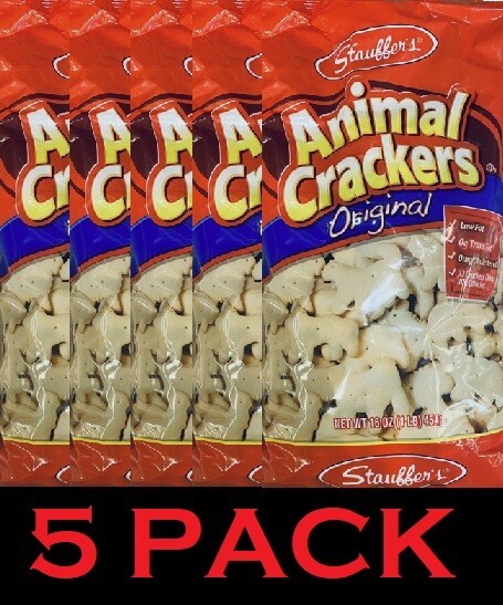5x STAUFFER’S ORIGINAL Animal Crackers 16 oz Bag FREE SHIPPING – 5 PACK
