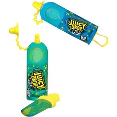 Juicy Drop Pop 21 Count Assorted Lollipops with Sour Gel Fruity Candy Fun