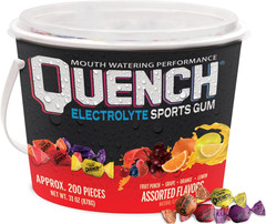 Quench Gum Bucket, Fruit Variety Flavors, 200 Pieces