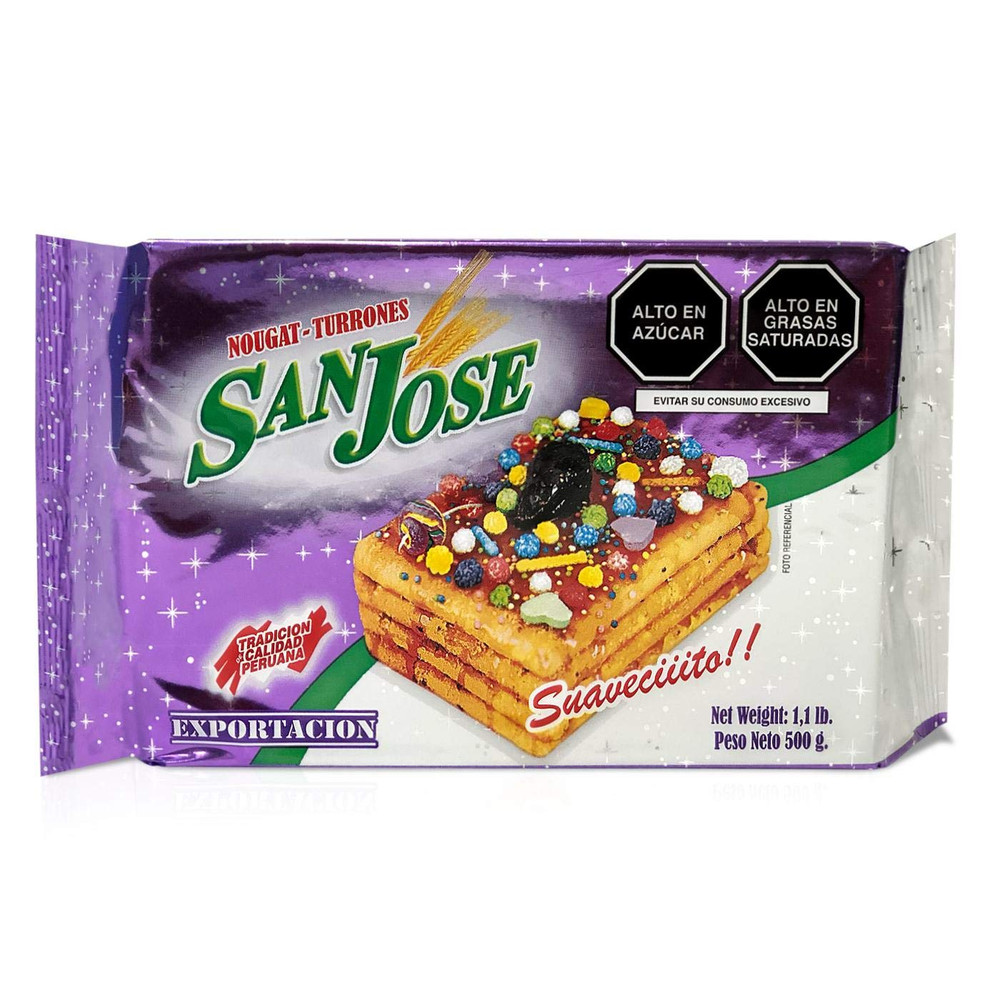 Turrón Peruano (Peruvian Nougat) by San José 500 gr (1.1 lb)