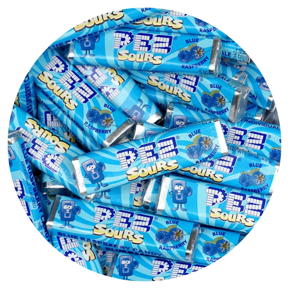 PEZ Candy Refills, Sour Blue Raspberry Flavor, 1 Pound Bulk Bag 1