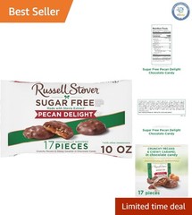 Individually Wrapped Sugar Free Milk Chocolate Pecan Delights – 10 oz Bag