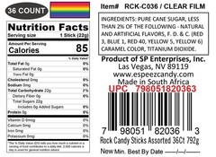 Extra Large Rock Candy Sticks – Candy Buffet – 36 Espeez Assorted Sticks – For
