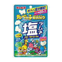 Japan Ginbis Tabekko Doubutsu Salt Ramune candy Sports Drink Flavor 38g× 10 bags