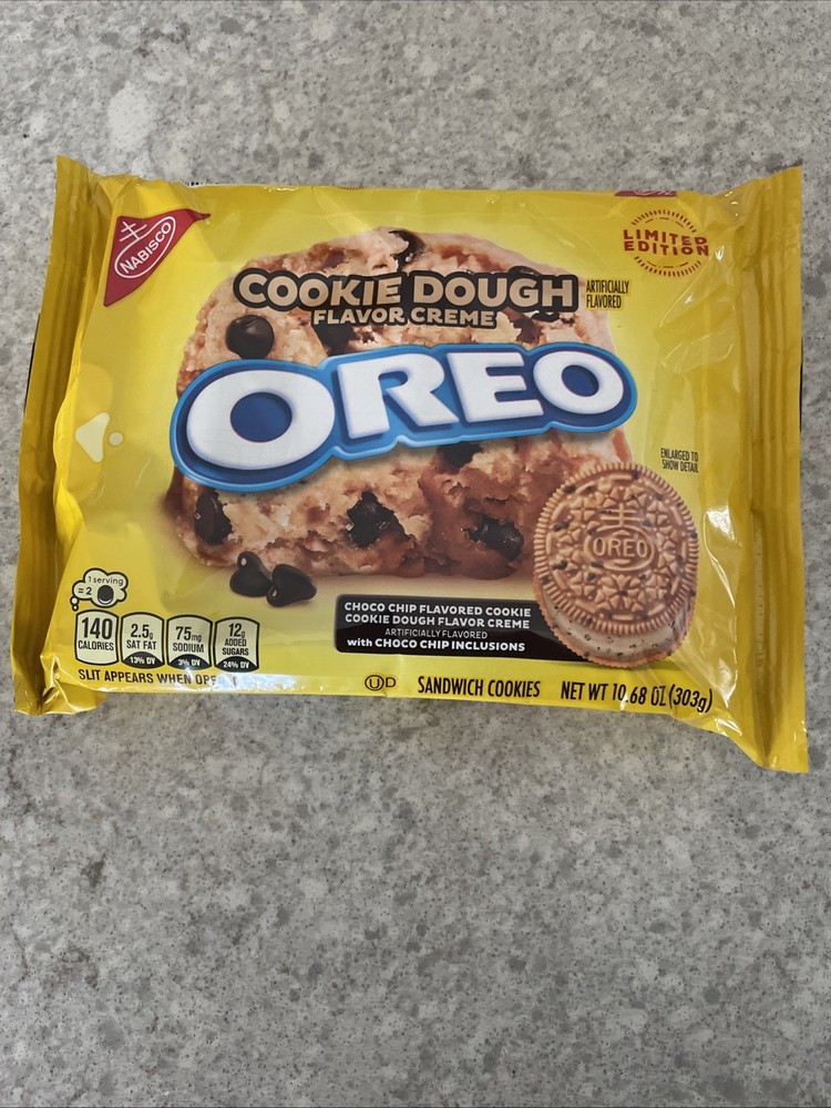 Limited Edition Oreo Cookie Dough Flavored Sandwich Cookies, 10.68 oz