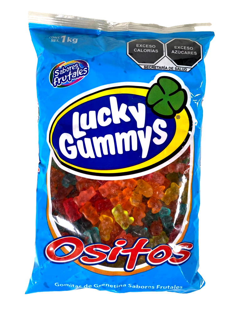 Lucky Gummys – Mexican Gummy Bears Fruit Flavors 1kg/ 2.2lb