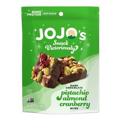 Jojo’s Dark Chocolate Pistachio Almond Cranberry Bites, 14.4 oz