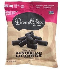 Darrell Lea Soft Black Australian Licorice Original Candy 4 Oz Bag Plant-Based