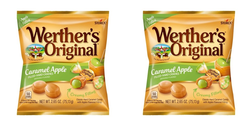 2 Pack Werther’s Original Caramel Apple Filled Hard Candies 2.65 oz each