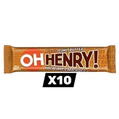 10 x OH HENRY REESE peanut butter Chocolate Candy Bar 58g each – FREE SHIPPING