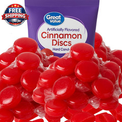 Cinnamon Hard Candy, Individually Wrapped, 1.5 Pounds, 100 Pieces, Red