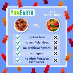 YumEarth Organic Gummy Bears Pack of 15 Assorted Fruit Flavors Allergy Friendly