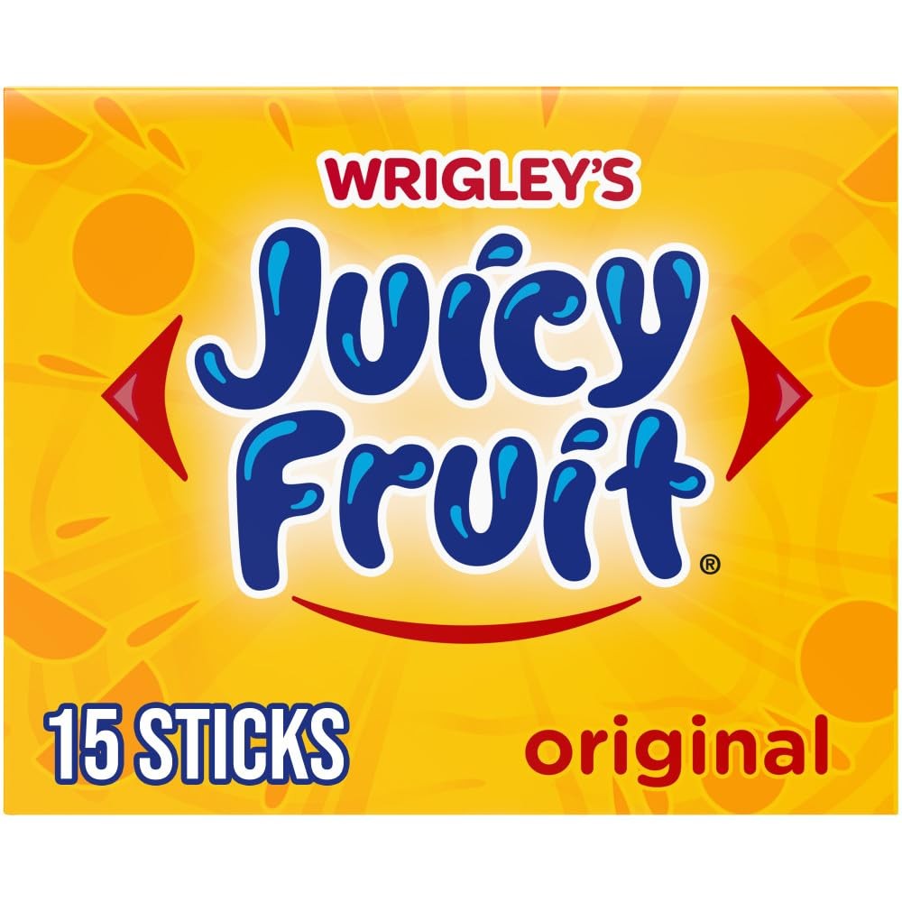 Wrigley’s, Juicy Fruit Gum, 15-ct 15 Count (Pack of 1), No Color