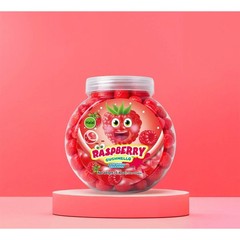 Zoomi Gushmello Candy Fruity Gummy Marshmallow Filled Center 55 Pieces Jar