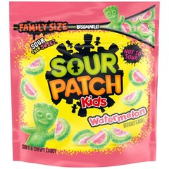 SOUR PATCH KIDS Watermelon Soft & Chewy Gummy Candy, Family Size, 1.8 lb