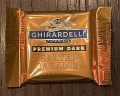 Ghirardelli Lot of 2 Premium Dark Salted Caramel Dark Chocolate Squares 30 oz