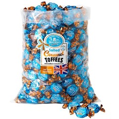 Bulk Salted Caramel Toffees 88.18 Oz – Chewy Butter Toffee Candy, English Sweets