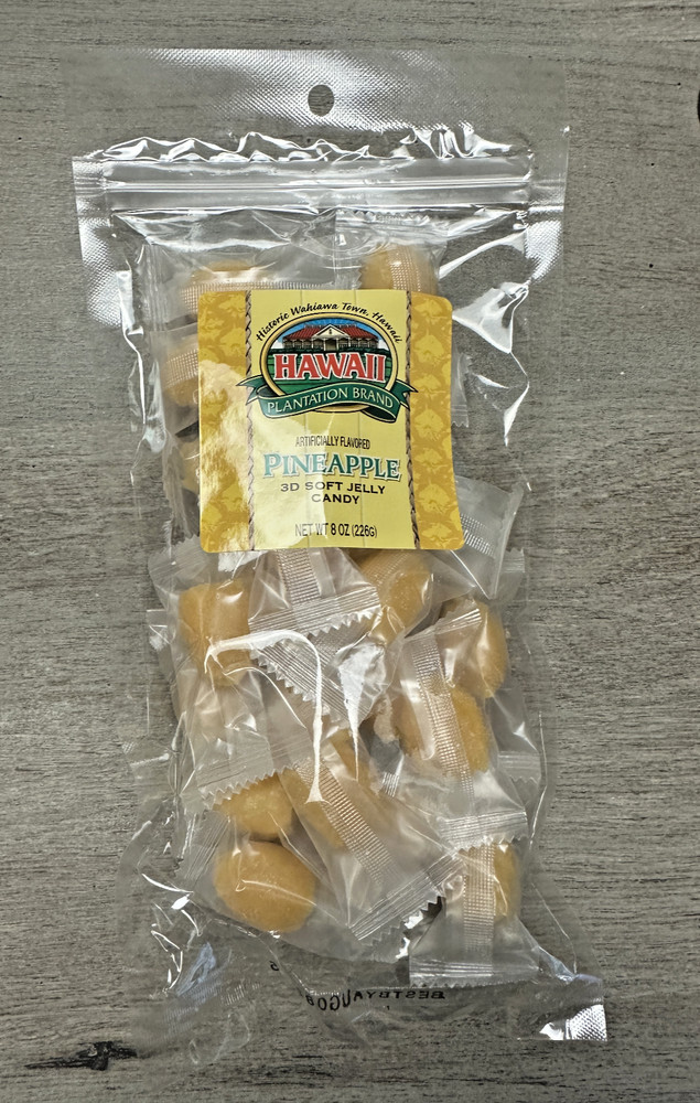 HAWAII DOLE PLANTATION – PINEAPPLE 3D Soft Jelly Candy 8oz