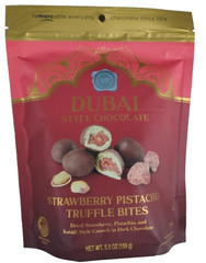 Edward Marc Dubai Style 5.5 oz Dark Chocolate Strawberry Pistachio Truffle Bites