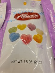 LOT OF 6 ALBANESE Gummi Hearts 7.5oz. Bags GLUTEN FREE LOW SODIUM Exp. 03/2027