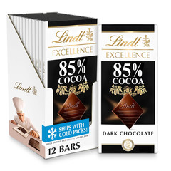 EXCELLENCE 85% Cocoa Dark Chocolate Candy Bar, Dark Chocolate Candy, 3.5 oz. Bar