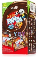 Meiji Hello Panda Chocolate Creme Filled Cookie Vend Pack 32 ct 24 oz