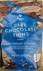 Member’s Mark Dark Chocolate Thins with Almonds and Sea Salt Candy 20 oz Bag