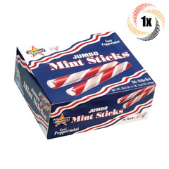 1x Box Atkinson’s Jumbo Mint Sticks Cool Peppermint Flavor Candy | 36 Sticks