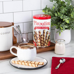 Pirouline Rolled Wafers – Chocolate Hazelnut – Rolled Wafer Sticks, Crème Filled