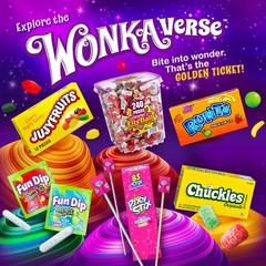 Wonka Jujyfruits Gummy candy, Assorted Gummy Candy, 12oz Resealable Bag