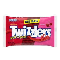 TWIZZLERS PULL ‘N’ PEEL Cherry Flavored Licorice 28 Ounce (Pack of 1), Red