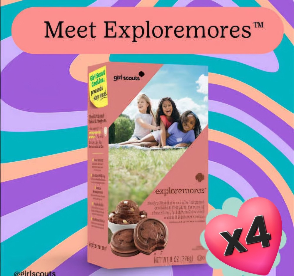 4 boxs of Girl Scout cookies Chocolate Marshmallow Almond EXPLOREMORESs