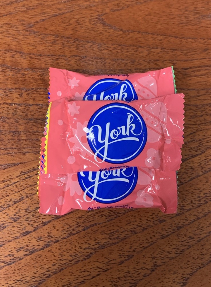 York Peppermint Patties Easter Eggs Dark Chocolate Candy 1 lb Pink BB 11/2025