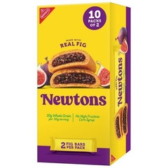 Newtons Soft Baked Fig Bars Real Fruit Cookies 10 Snack Packs 2 Cookies Each
