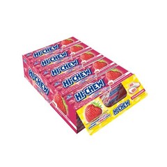 HI-CHEW Strawberry – Box of 15 Sticks, 1.76oz ea | Unique Fun Soft & Chewy Taffy